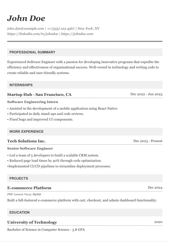 Professional Template
